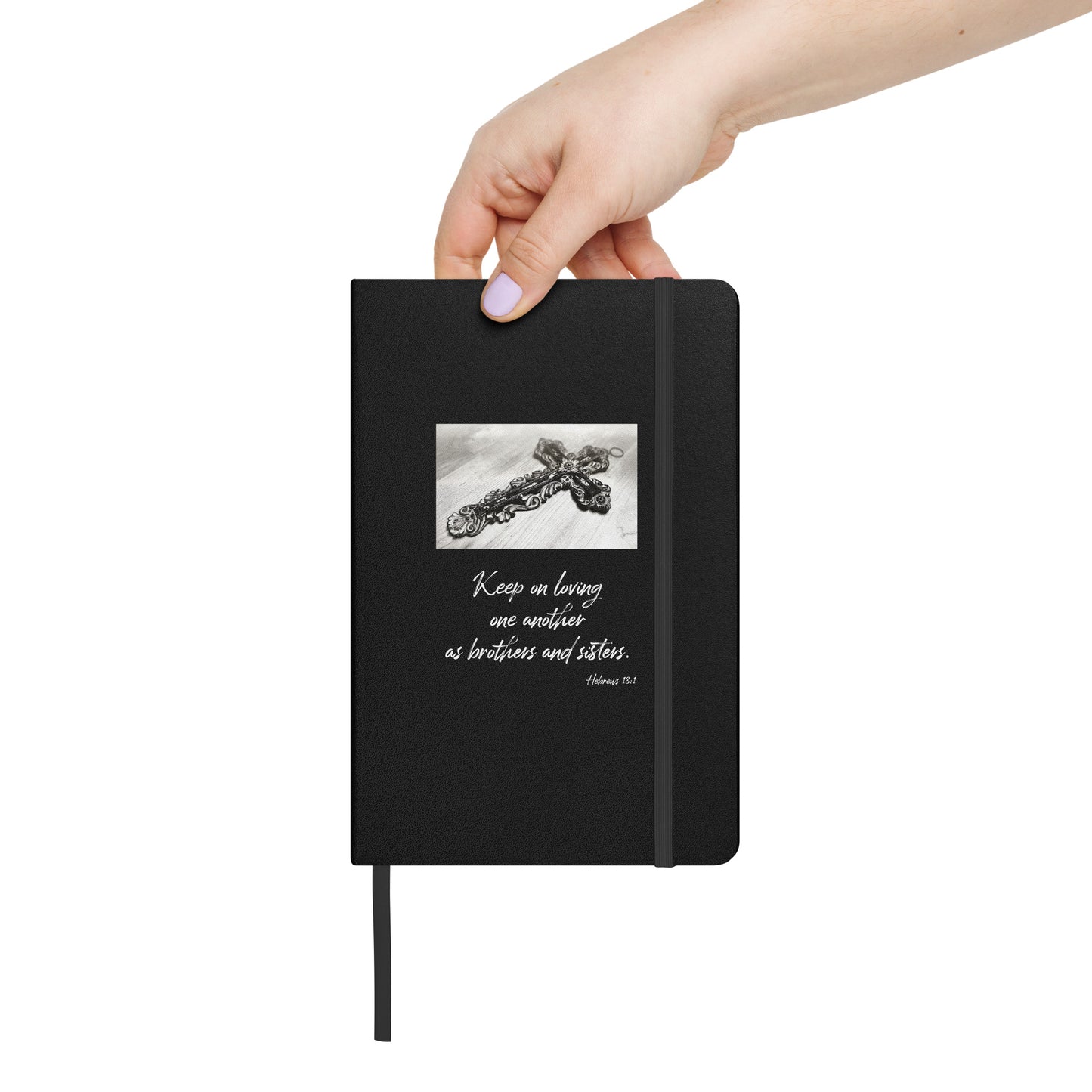 Biblical Quote 'Keep on loving' on Hardcover bound notebook