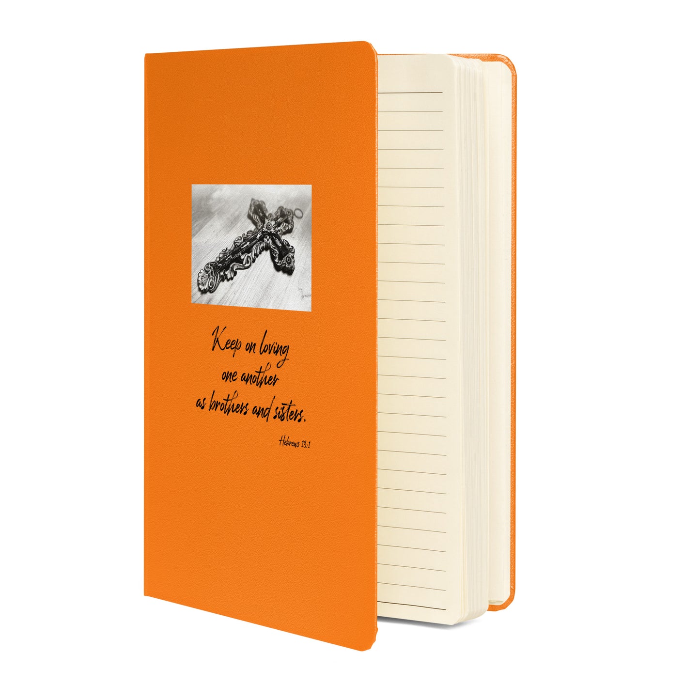 Biblical Quote 'Keep on loving' on Hardcover bound notebook