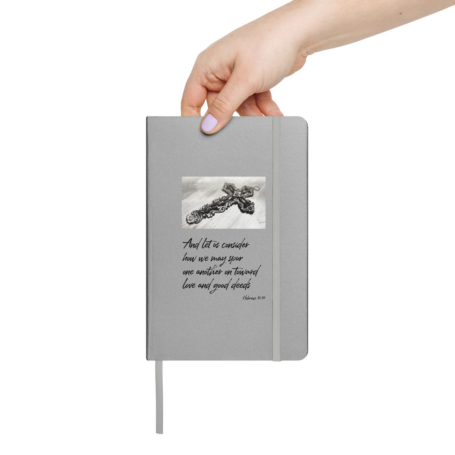 Biblical Quote 'Let us Consider' Hardcover bound notebook