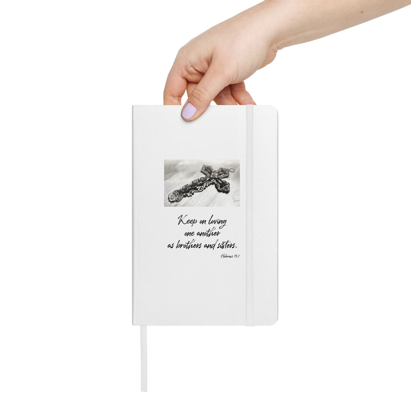 Biblical Quote 'Keep on loving' on Hardcover bound notebook