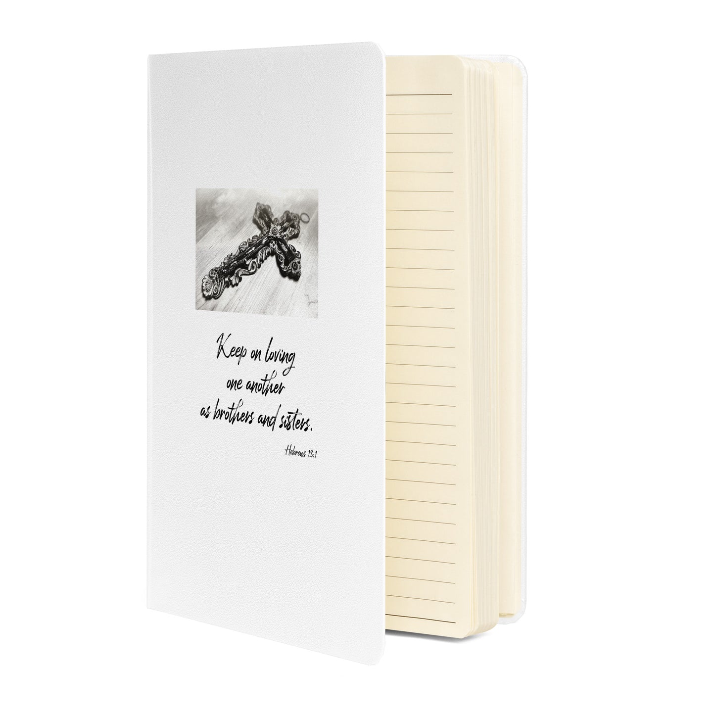 Biblical Quote 'Keep on loving' on Hardcover bound notebook